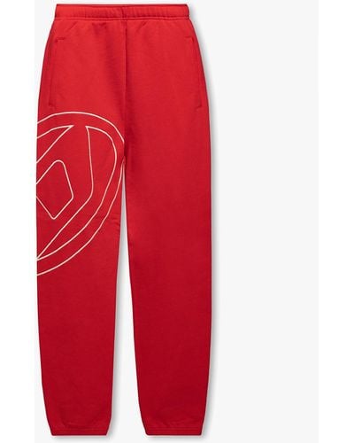 DIESEL 'P-Marky-Megoval' Joggers - Red