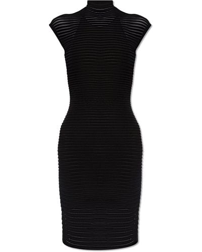 Alaïa Transparent Dress, - Black