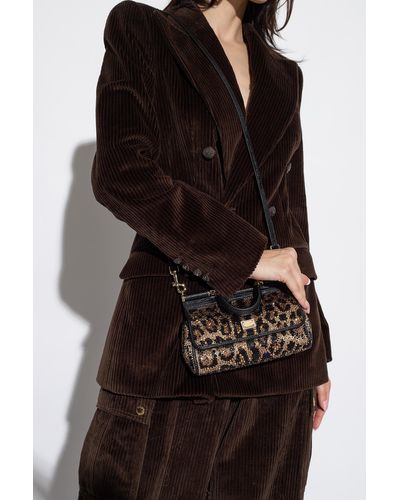 Dolce & Gabbana ‘Sicily Small’ Shoulder Bag - Brown