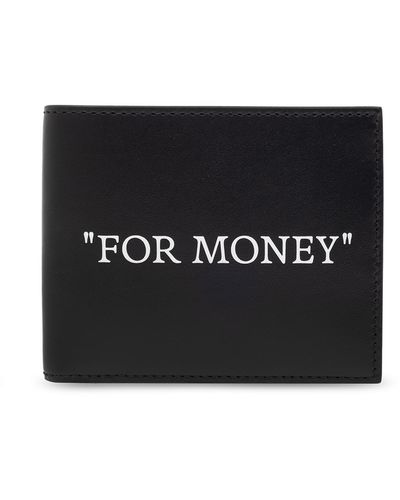 Off-White c/o Virgil Abloh Leather Folding Wallet - Black
