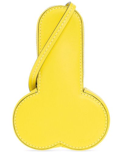 JW Anderson Coin Purse With Logo - Yellow