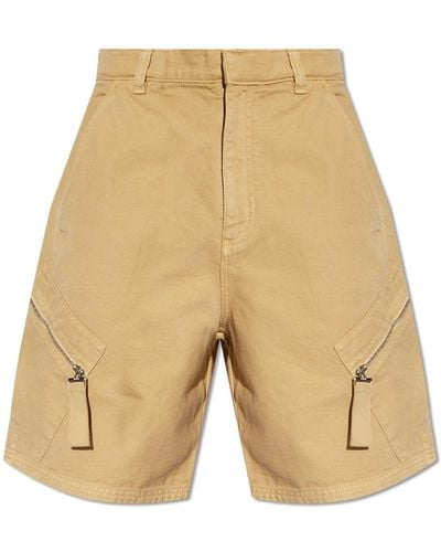 Jacquemus 'marrone' Cargo Shorts, - Natural