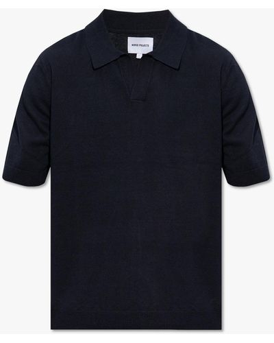 Norse Projects 'leif' Polo Shirt, - Blue