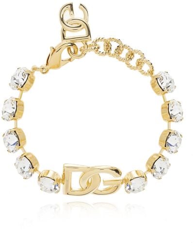 Dolce & Gabbana Dolce & Gabbana Bracelet With Logo - Metallic