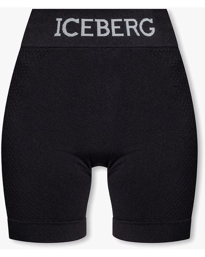 Iceberg Shorts With Logo - Blue
