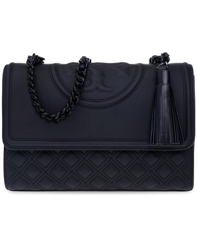 Tory Burch Fleming Matte Convertible Shoulder Bag - Black