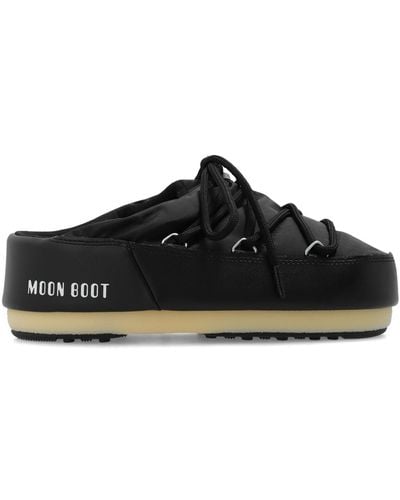 Moon Boot Shoes With Logo - Black