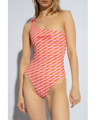 Jimmy Choo One-Piece Swimsuit 'Alula' - Orange