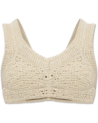 Bottega Veneta Crochet Top, - White