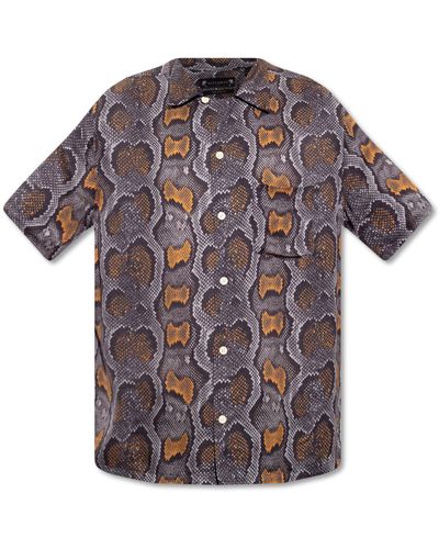 AllSaints 'copperhead' Patterned Shirt - Multicolour
