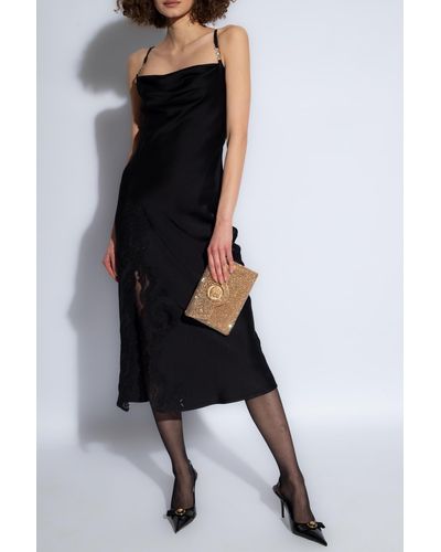 Versace Sleeveless Dress, - Black