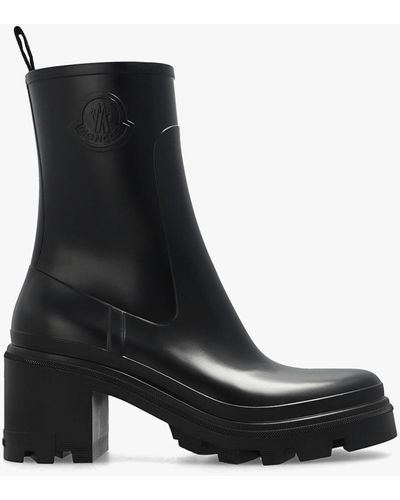 Moncler 'loftgrip' Heeled Rain Boots - Black