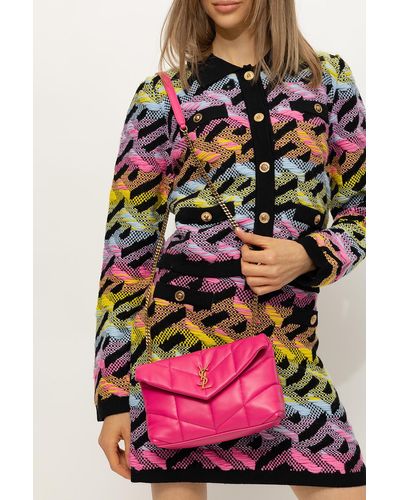 Saint Laurent 'puffer Toy' Shoulder Bag - Pink
