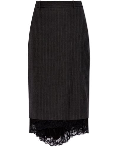 Balenciaga Woollen Skirt - Black