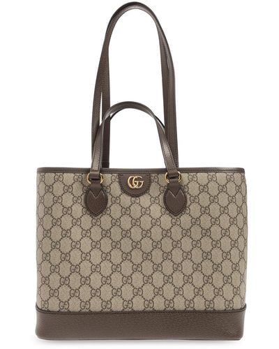 Gucci 'ophidia Mini' Shopper Bag, - Brown
