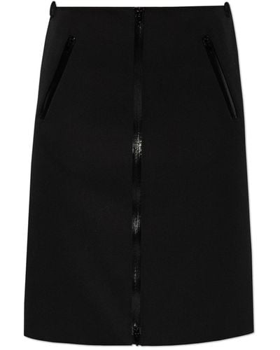 Gucci Woollen Skirt, - Black