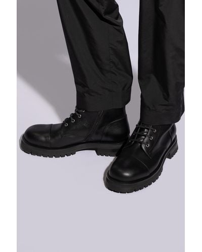 Balmain ‘Charlie’ Leather Boots - Black