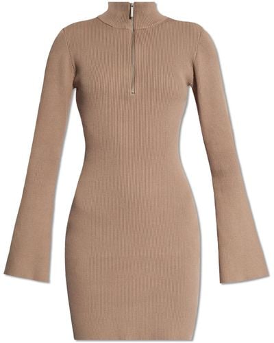 Gestuz 'yasmiagz' Ribbed Dress, - Natural