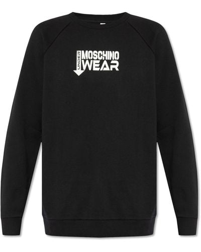 Moschino Printed Sweatshirt, - Black