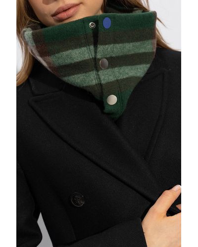 Burberry Cashmere Tube Scarf, - Green