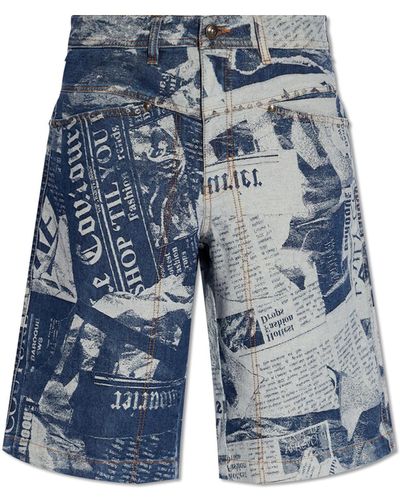 Versace Denim Shorts - Blue