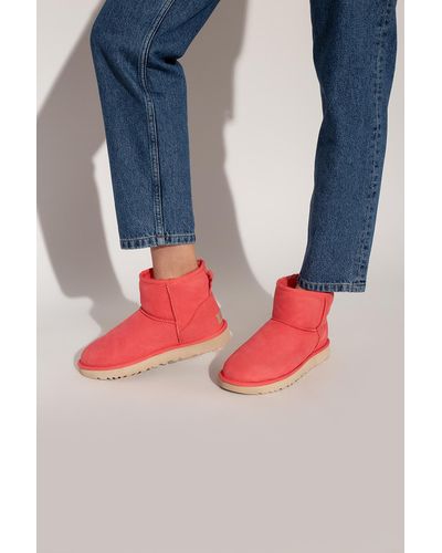 UGG 'classic Mini Ii' Snow Boots - Red
