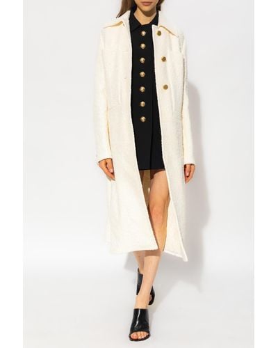 Proenza Schouler Tweed Coat - White