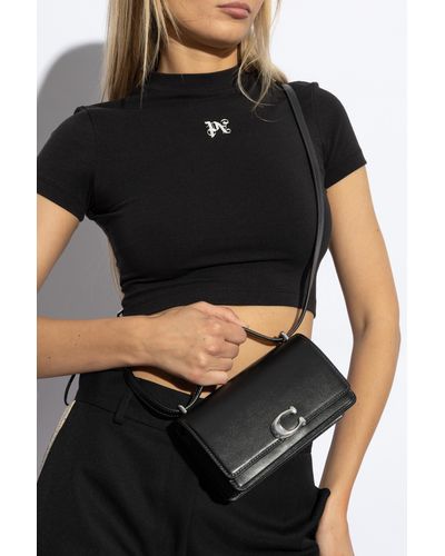 COACH Shoulder Bag With Logo - Black