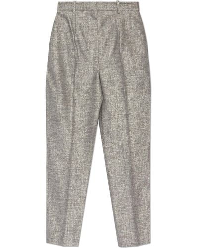 Alexander McQueen Creased Trousers - Grey