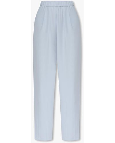 Emporio Armani Relaxed-Fitting Trousers - Blue