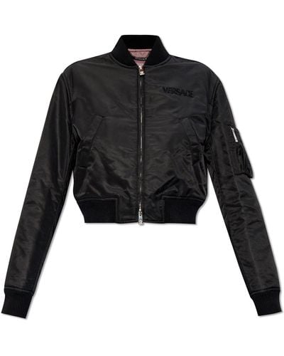 Versace Bomber Jacket, - Black