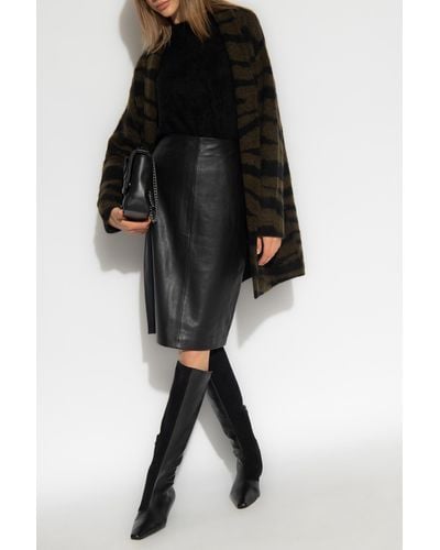 AllSaints ‘Lucille’ Leather Skirt - Black