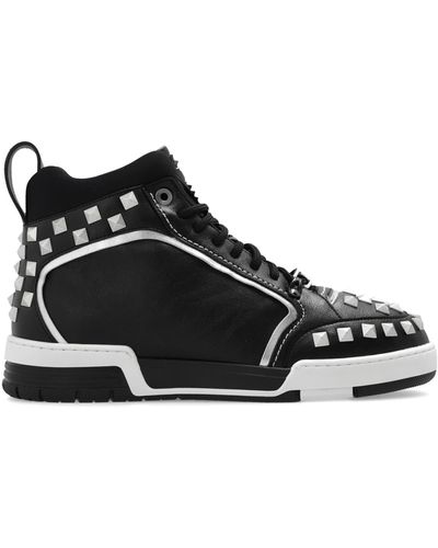Moschino Studded Trainers - Black