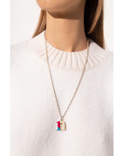Chloé Necklace With Charm - Metallic