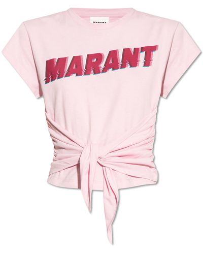 Isabel Marant ‘Zodya’ T-Shirt - Pink