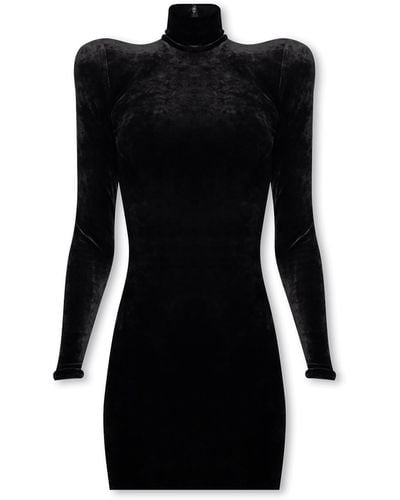 Balenciaga Velvet Dress - Black