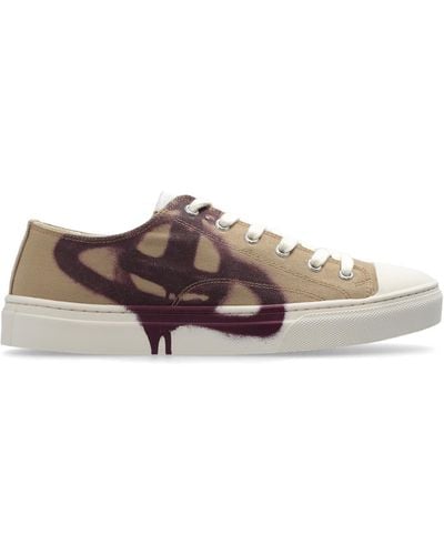 Vivienne Westwood Trainers With Logo, - Brown