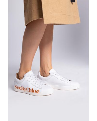 See By Chloé See Chloé Lace-up Shoes With Logo - White