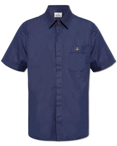 Vivienne Westwood Cotton Shirt, - Blue