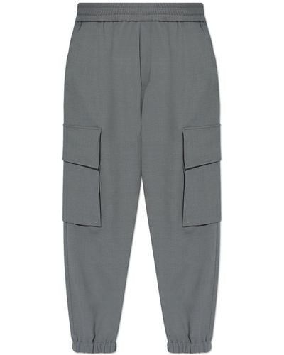 Balmain Trousers With Pockets, - Grey