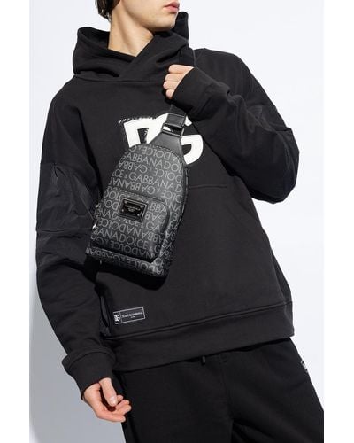 Dolce & Gabbana Shoulder Backpack, - Black