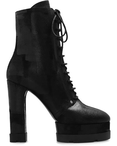 Casadei ‘Nancy Cyber Lab’ Platform Ankle Boots - Black