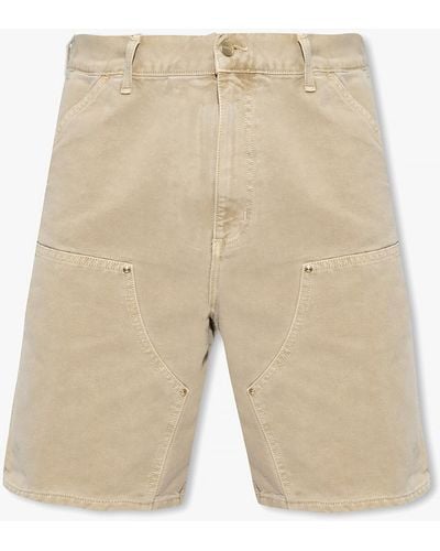 Carhartt 'double Knee' Shorts - Natural