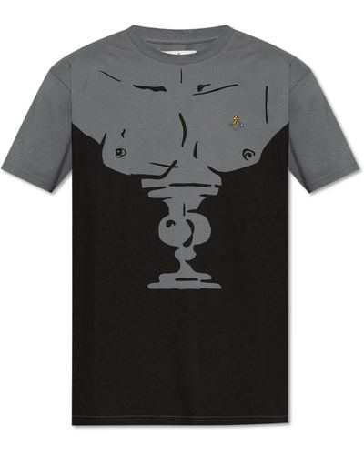 Vivienne Westwood Printed T-shirt, - Black