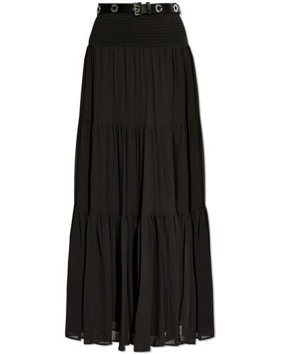 MICHAEL Michael Kors Skirt With A Belt, - Black