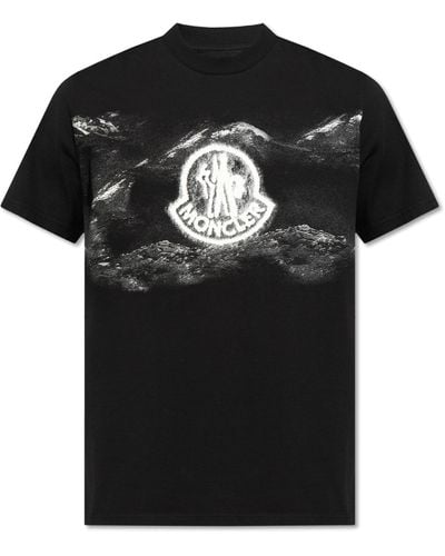 Moncler Printed T-Shirt - Black