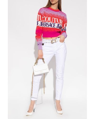 Versace Patterned Sweater - Pink