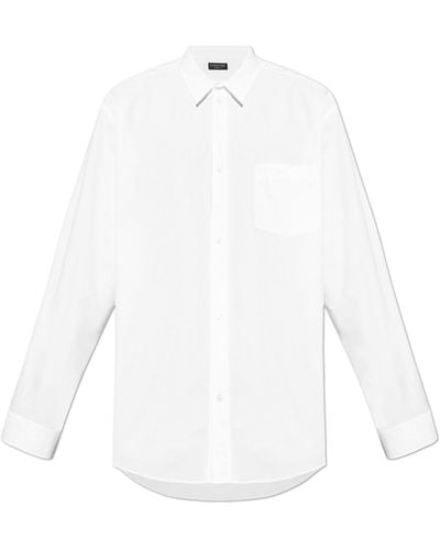 Balenciaga Shirt With A Pocket, - White