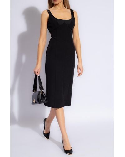 Versace Dress With Double Straps - Black
