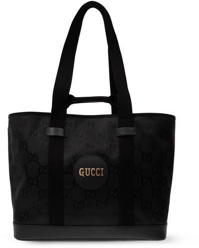 GUCCI Tote Bag 109140 Intrecciato GG canvas/leather black Women